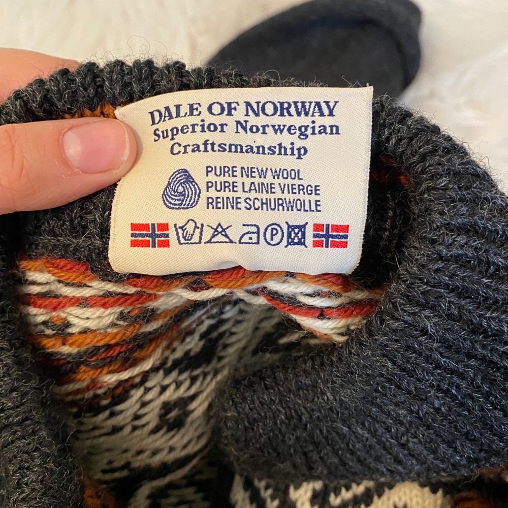 Dale Of Norway Wool half zip sweater VAIL 1999 L - Picture 7 of 7